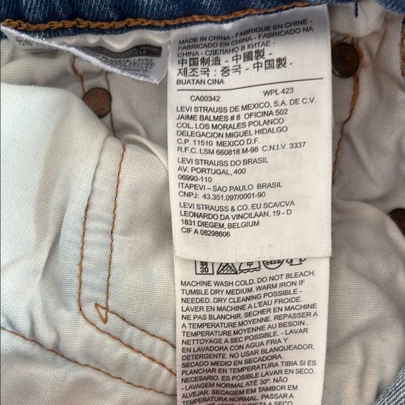 Levi’s 501 Distressed Skinny Jeans with Button Fly, size 26 - Picture 10 of 15